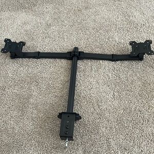 Dual LCD Monitor Desk Stand Mount-Fully Adjustable Arms Monitor Mount